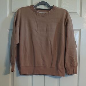American Eagle Outfitters Brown Crewneck Sweater Relaxed Fit